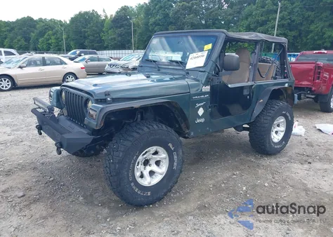 2002 Jeep Wrangler Sport из США, поврежденный, VIN 1J4FA49S52P760173